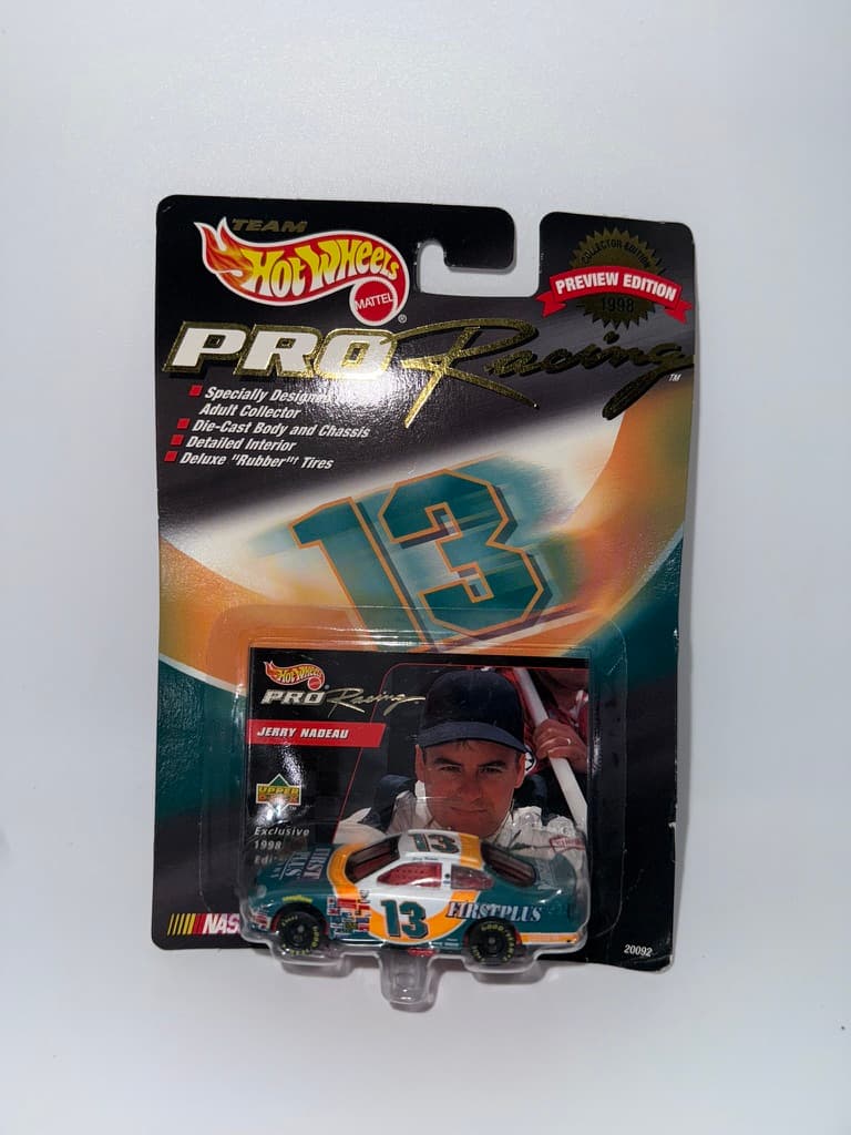 Hot Wheels Pro #13 Jerry Nadeau NASCAR Die-Cast 1998