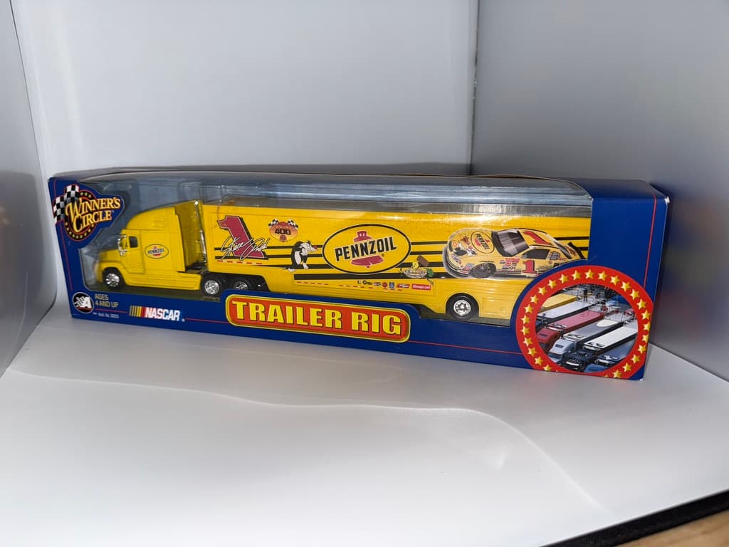 Pennzoil NASCAR Trailer Rig #1 Car - New in Box
