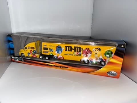 2001 NASCAR #36 M&M Team Transporter Trailer Mint
