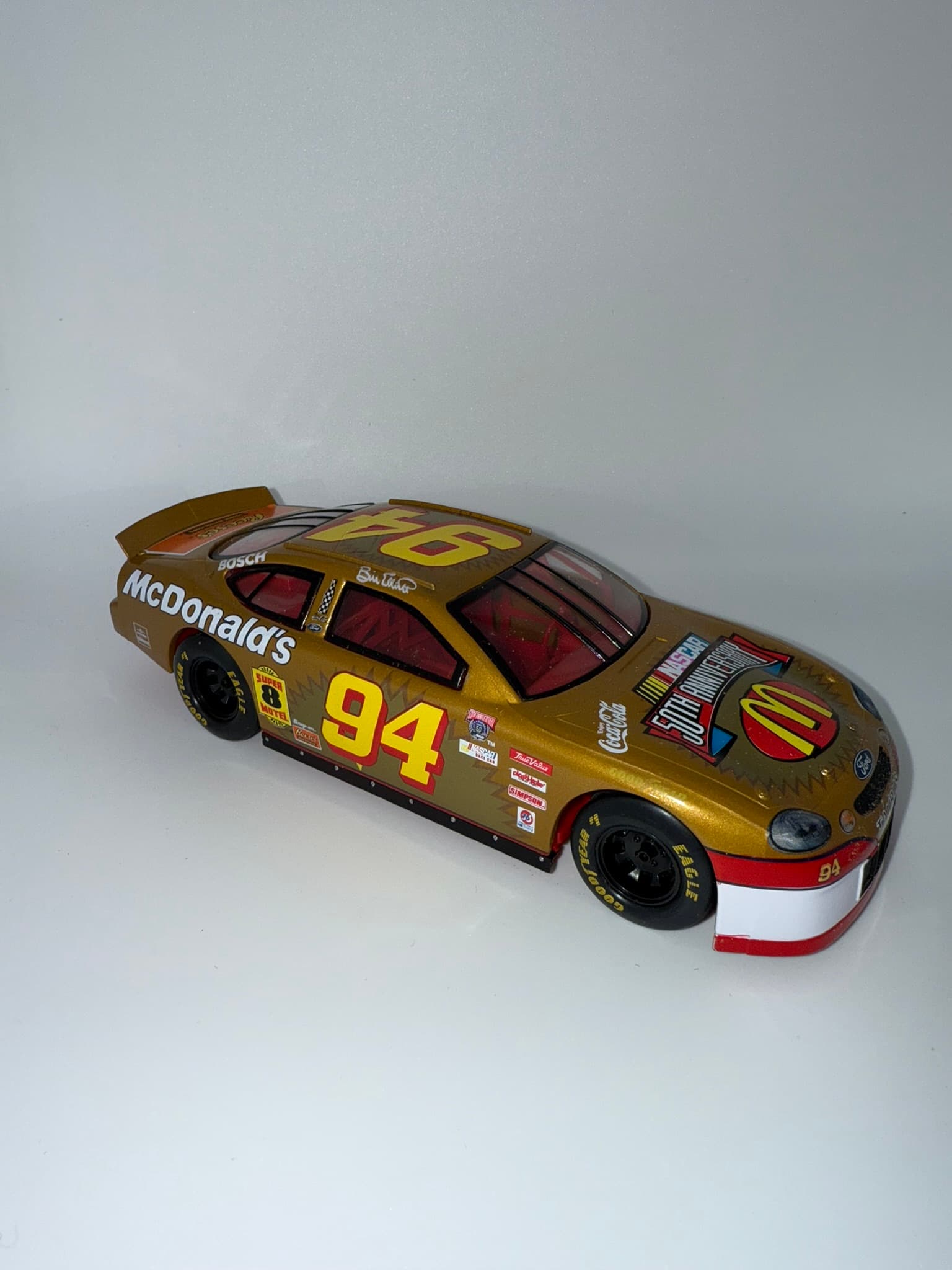 McDonald's #94 NASCAR Diecast Gold 50th Anniversary