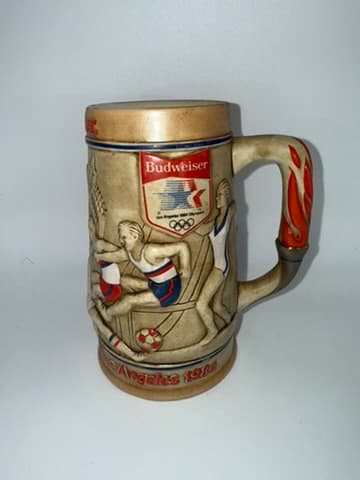 Budweiser 1984 Olympics Stein Los Angeles Ceramarte
