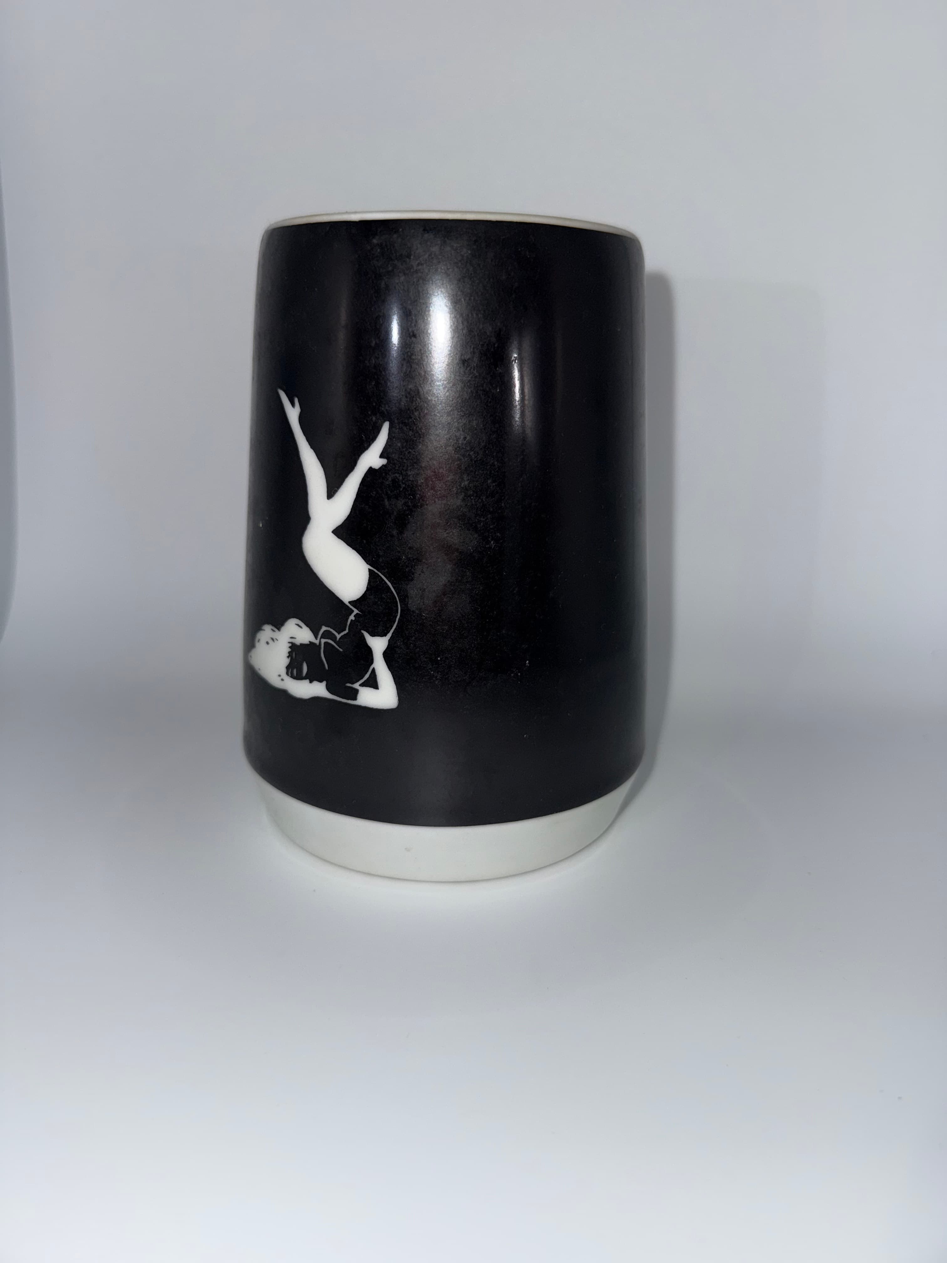 Vintage Playboy Black Ceramic Mug with Iconic Logo