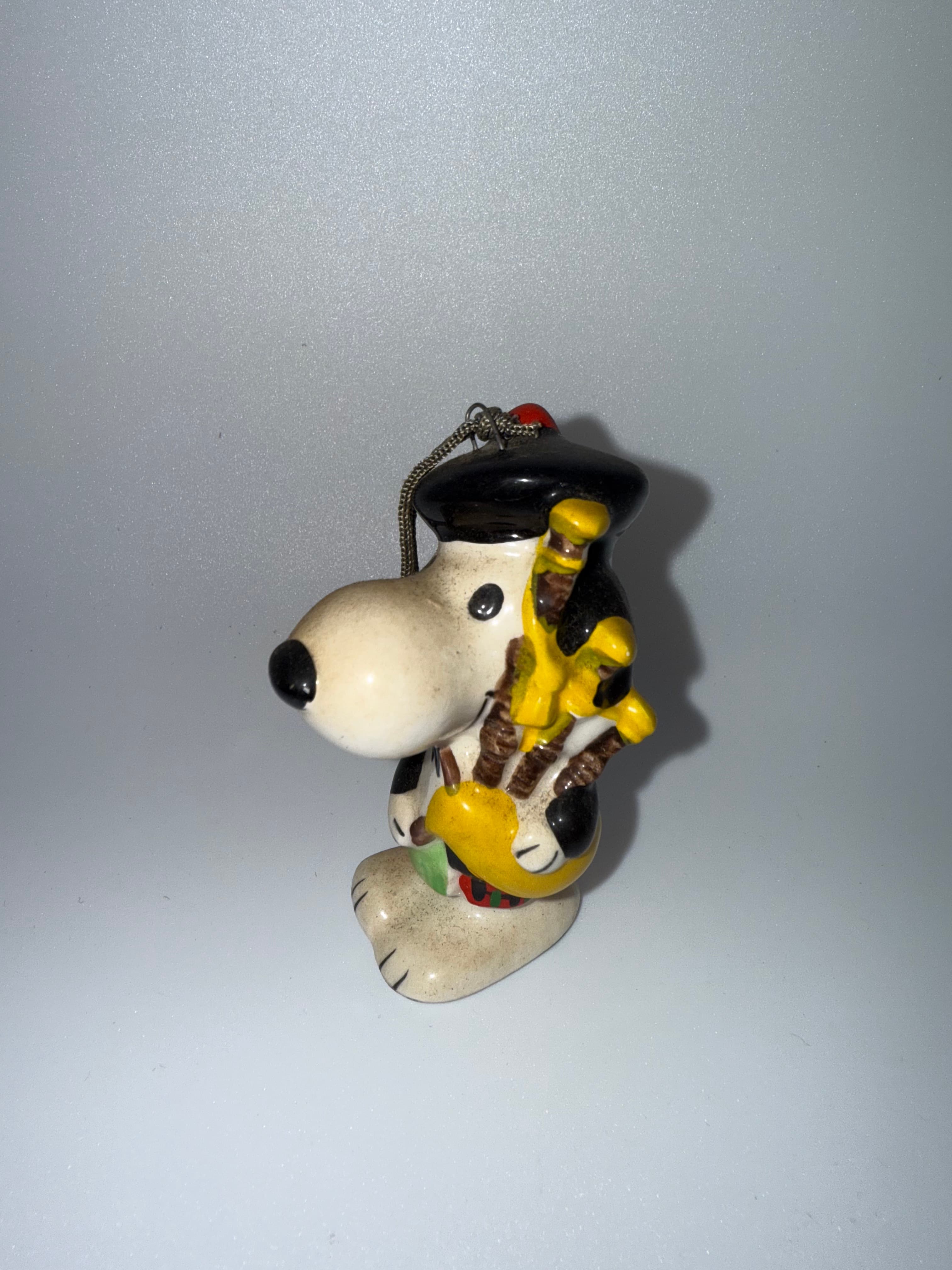 Vintage Bagpipe Snoopy Figurine - Great Condition