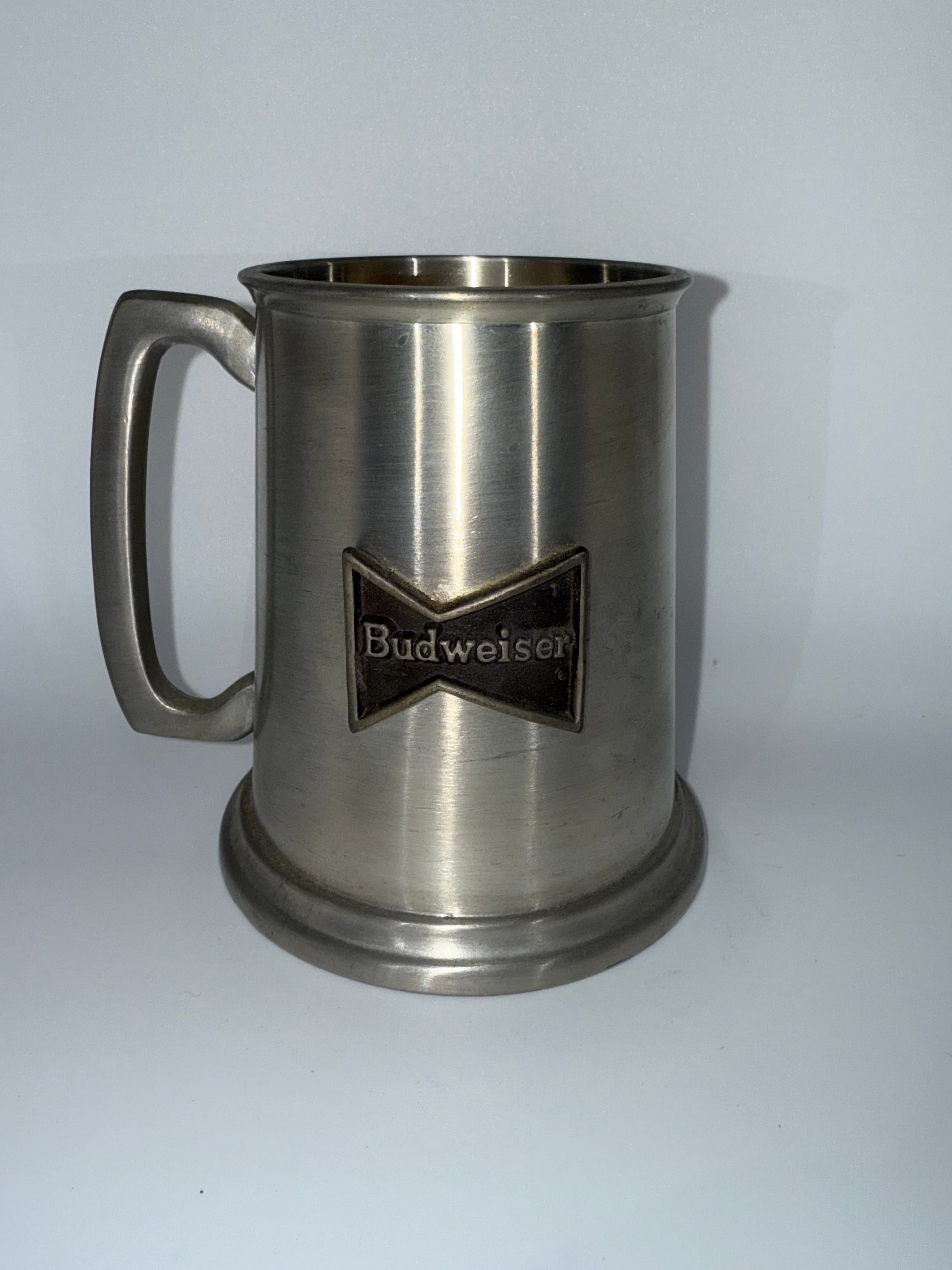 Vintage Budweiser 1976 Pewter Mug "Breakin the Noggin"