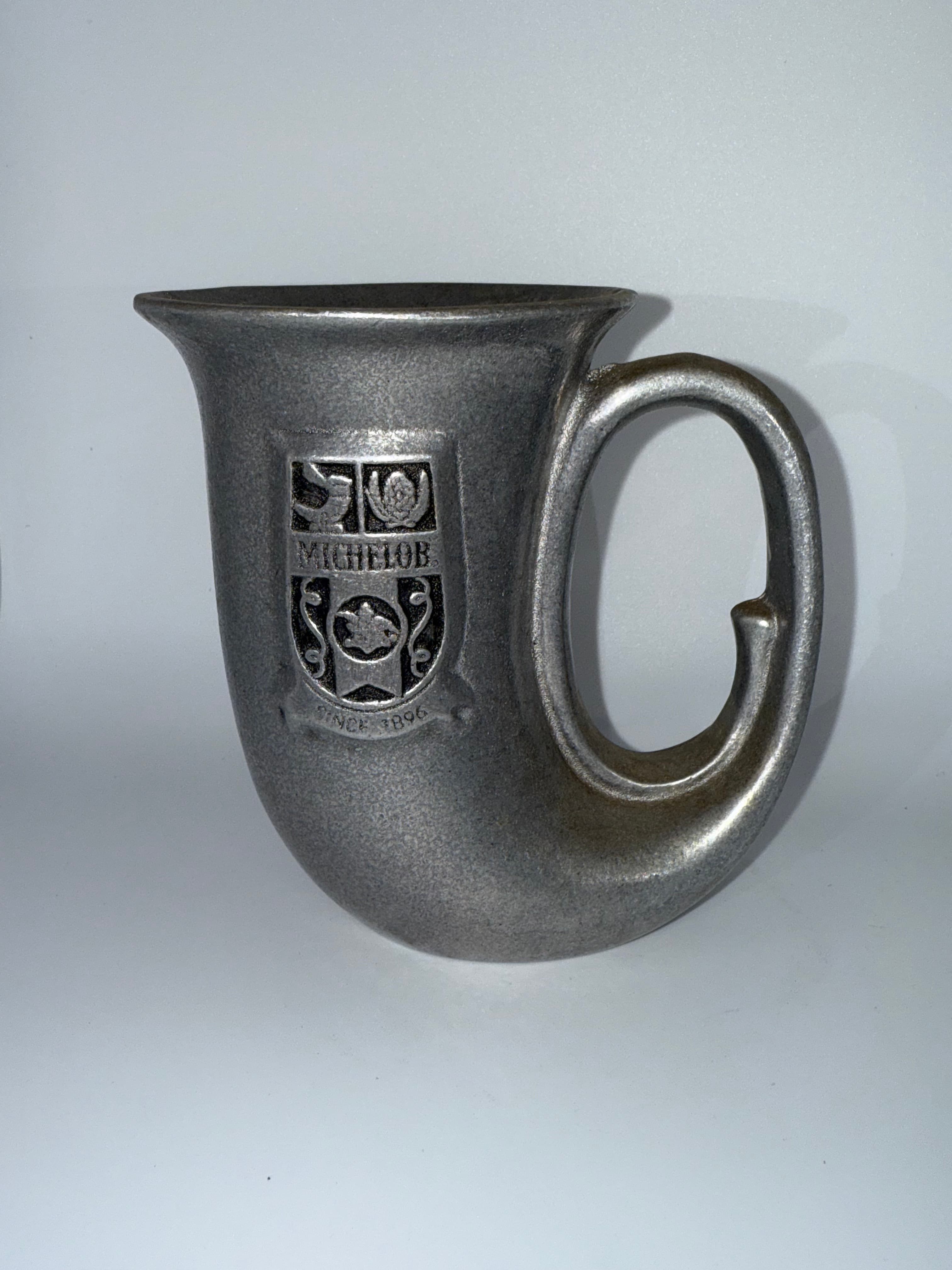 Vintage Michelob Beer Mug Pewter Finish Collectible