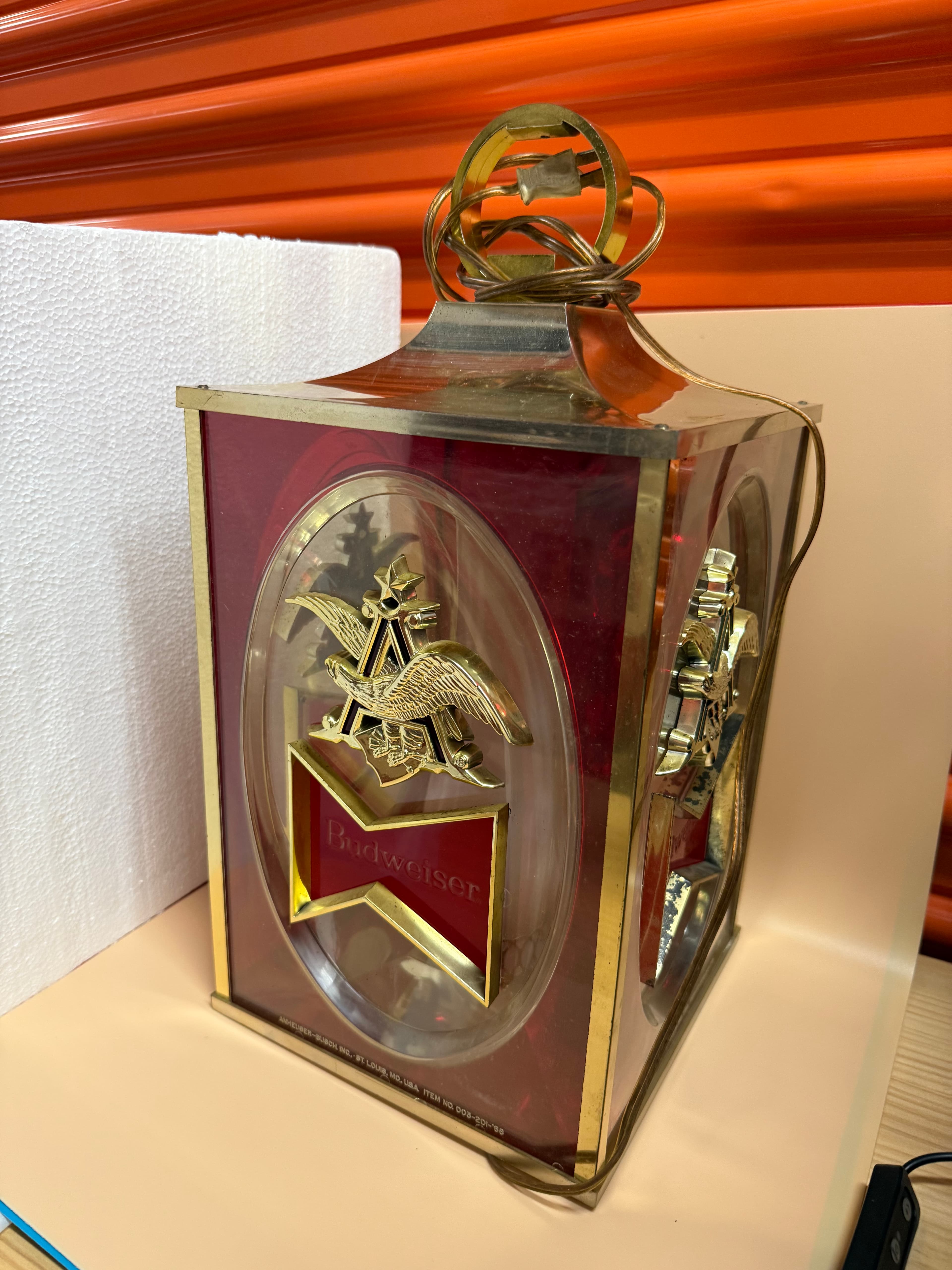 Vintage 1968 Budweiser Hanging Lanterns Set of 2 - Great Condition