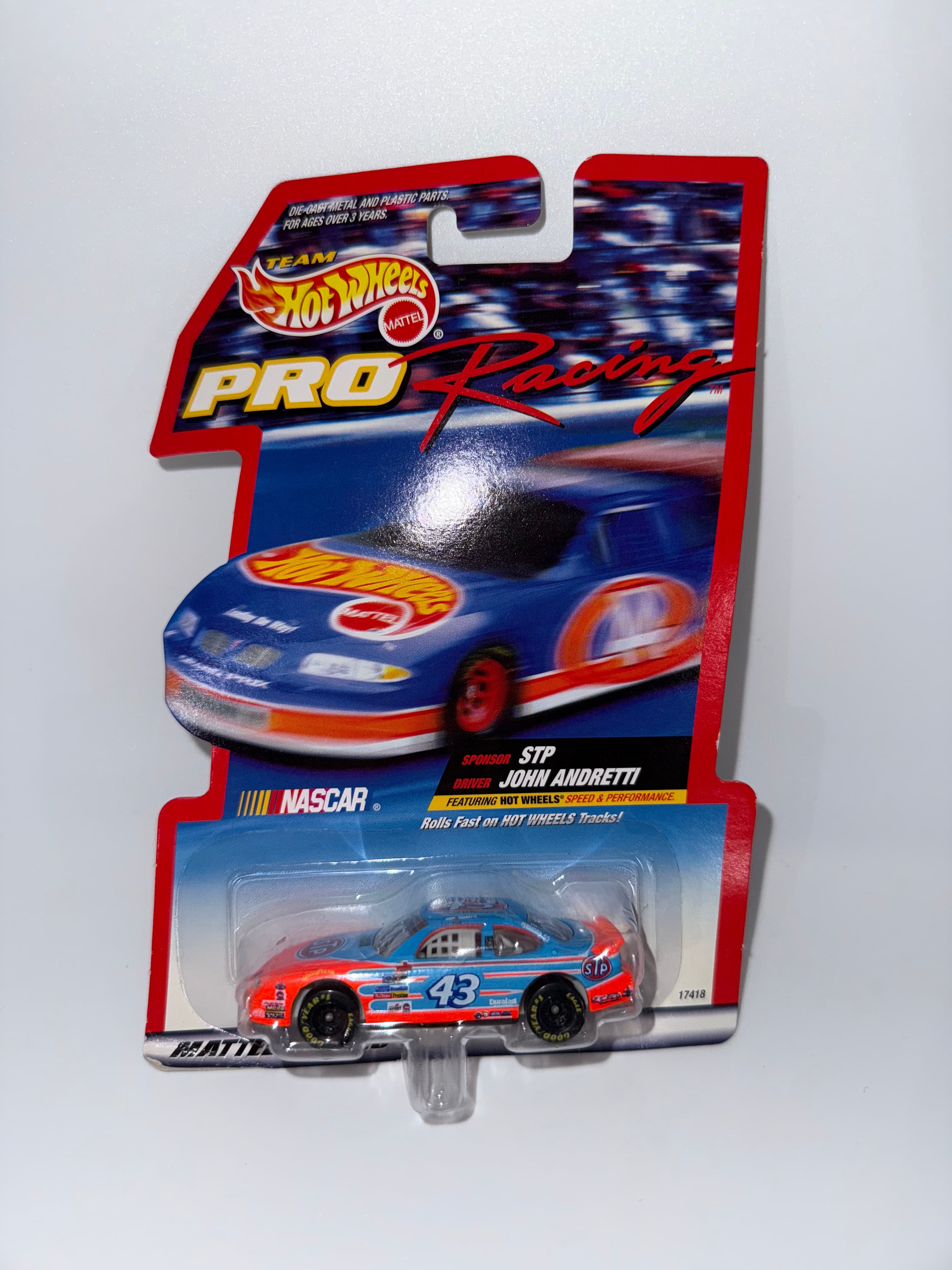 Hot Wheels 43 Pro Racing John Andretti NASCAR Diecast