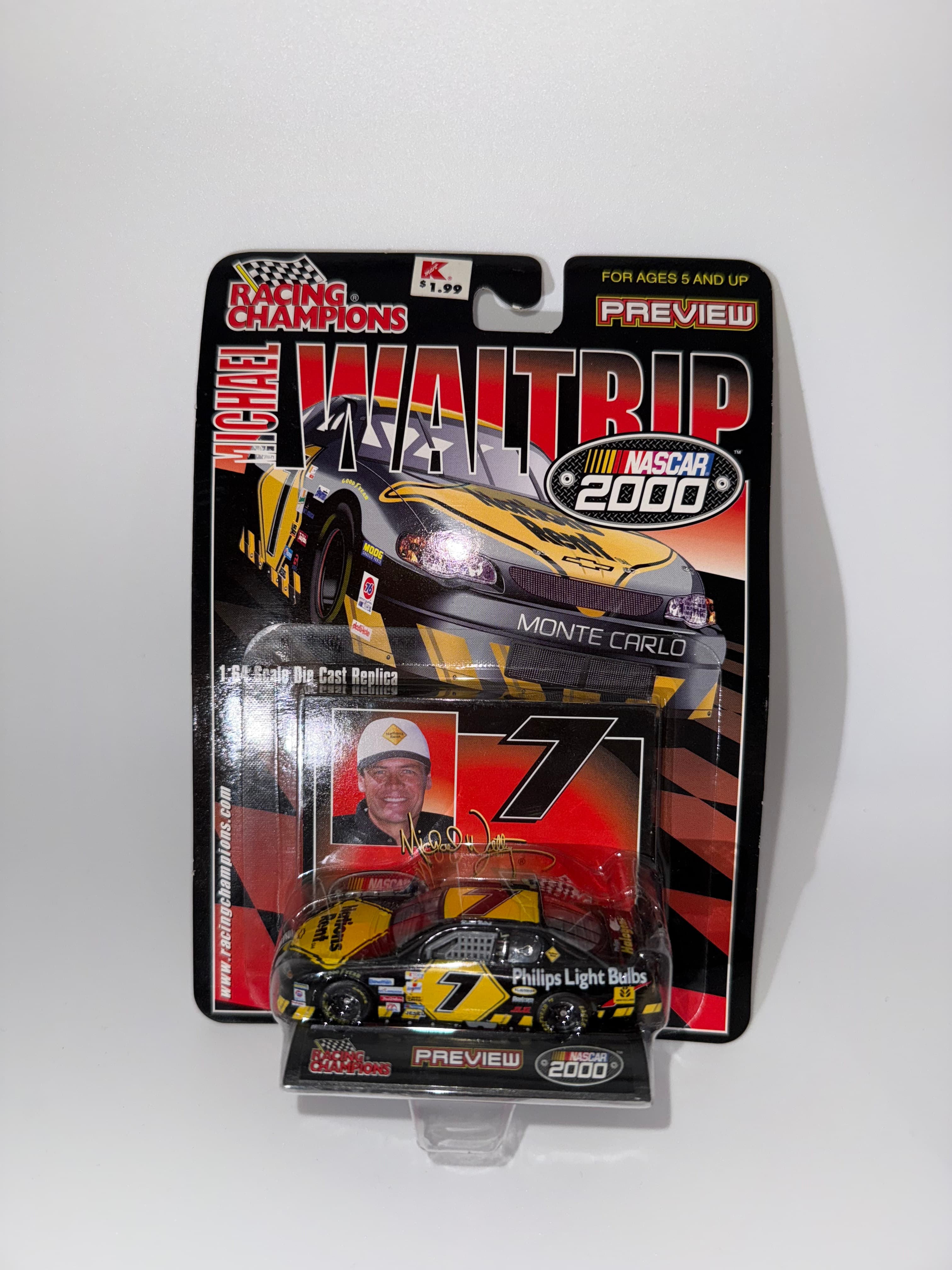 #7 Waltrip 2000 NASCAR Racing Champions Die-Cast Car