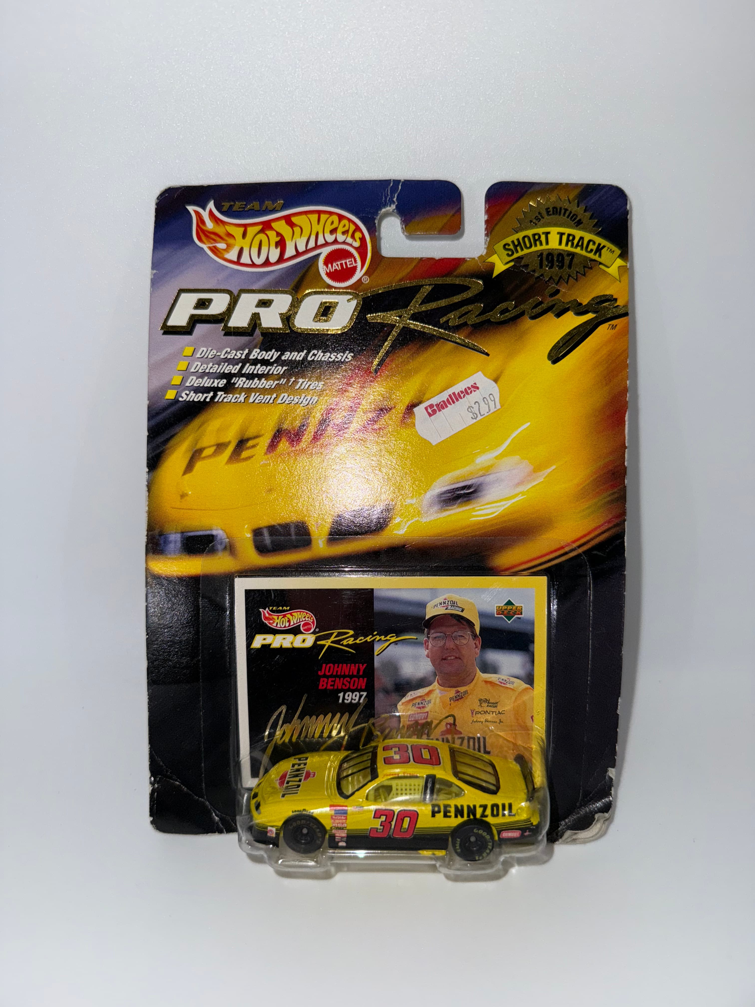 Hot Wheels Pro Racing #30 Pennzoil 1997 Johnny Benson