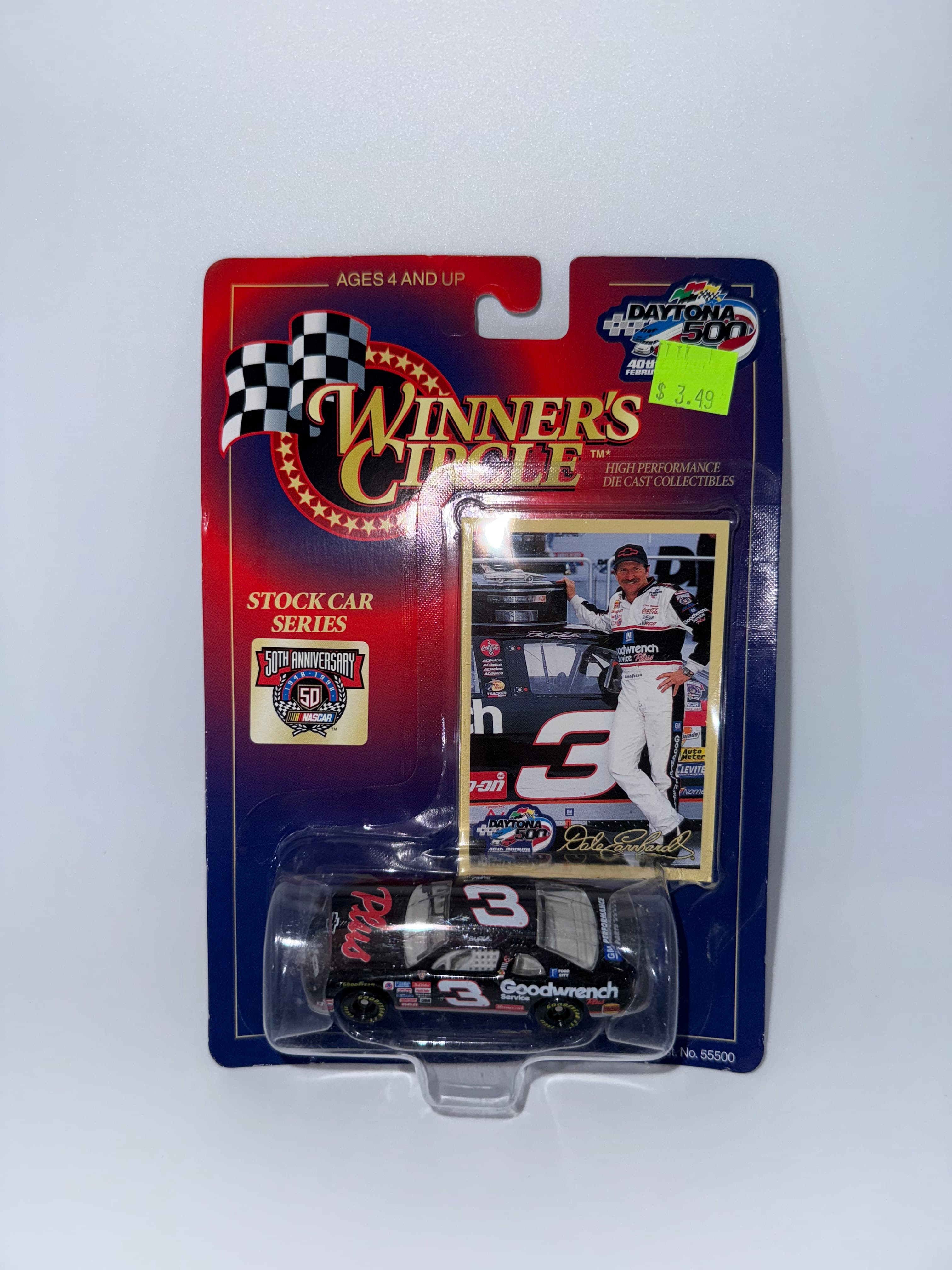 Winner's Circle #3 Daytona 500 Diecast Car - Good Condition