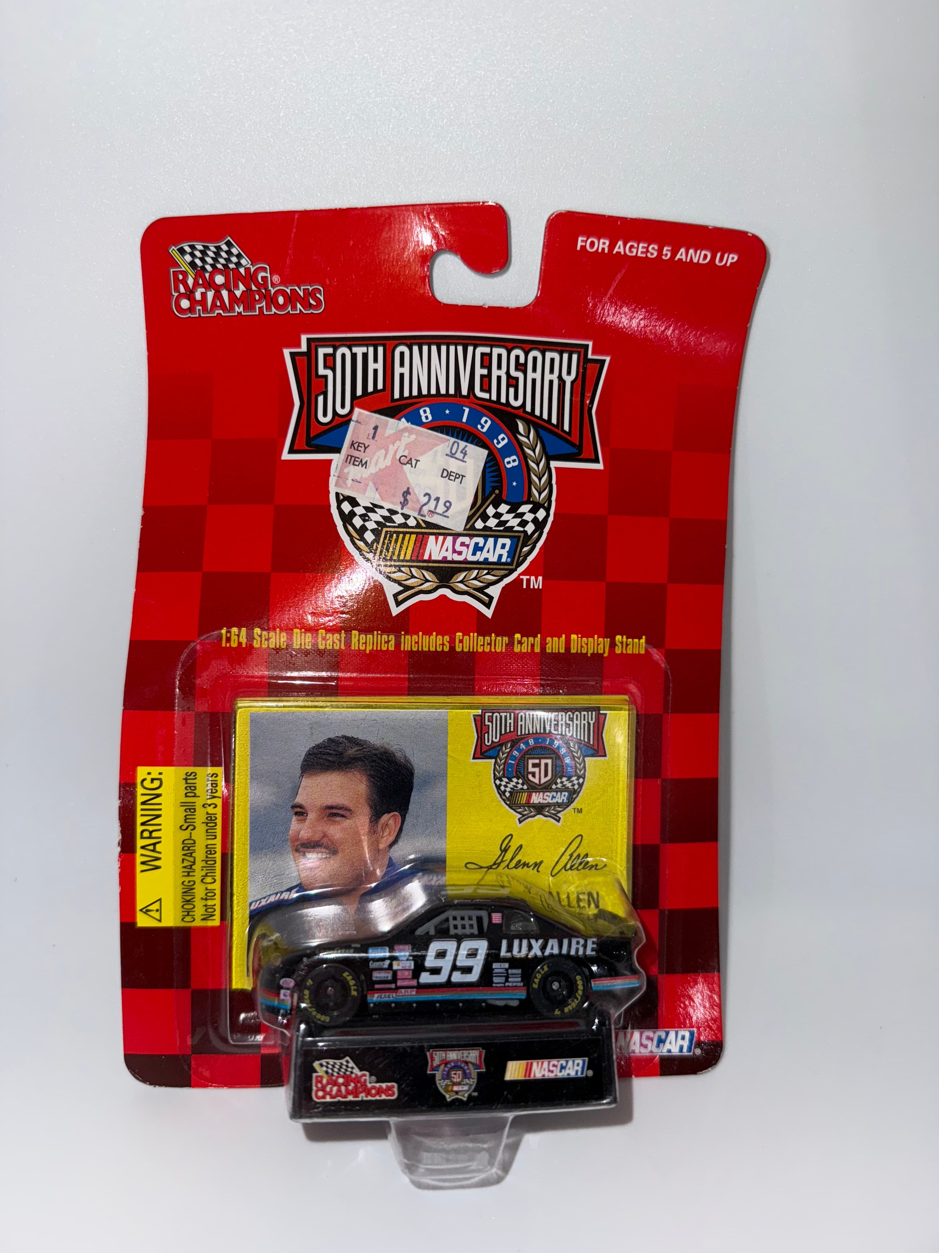 50th Anniversary NASCAR #99 Glenn Allen Diecast Car
